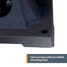 POWERTEC 6-Inch Bench Buffer Jewelry Polisher - Includes 4PCs 80Ply Thic Buffing Wheels | Ideal Benchtop Buffing Machine for Polishing Metal, Jewelry, Knives, Wood, Jade, and Plastic (BF601C)