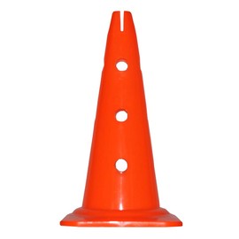 Agility Dog Sports, Multi-Purpose Cone with Holes, 40 cm, Various Colours, Orange