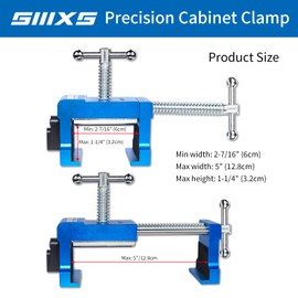 SIIIXS 4-Pack Blue Cabinet Clamps,Face Frame Clamps for Installing Cabinets