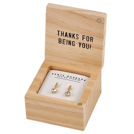 Santa Barbara Design Studio Fleur Jewelry Dangle Earrings Wood Boxed Gift Set, 1-Pair, One in A Million