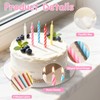 70 Pack 3500 Count Birthday Candles Bulk Multicolored Spiral Candles