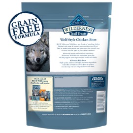 Blue Buffalo Wilderness Grain-Free and High-Protein Dog Treats Made with Natural Ingredients Chicken