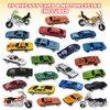 ArtCreativity Diecast Car and Motorcycle Toys, Set of 25, Cool