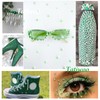 12000 Pcs Green Flatback Pearls and Rhinestones for Crafting, 3-5
