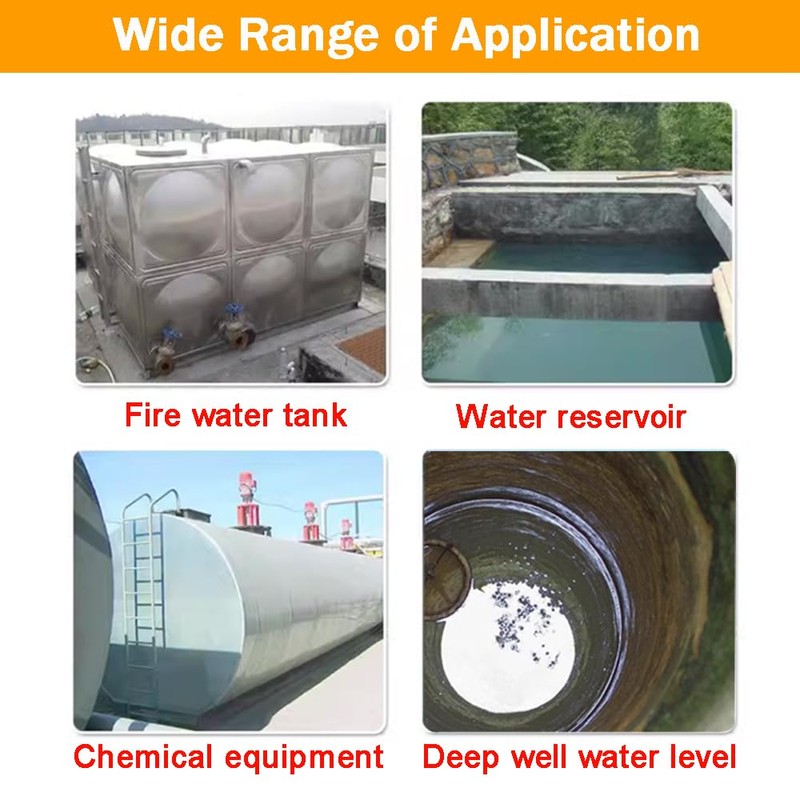EQCOTWEA Liquid Level Transmitter Water Level Sensor Detector Pressure Transmitter