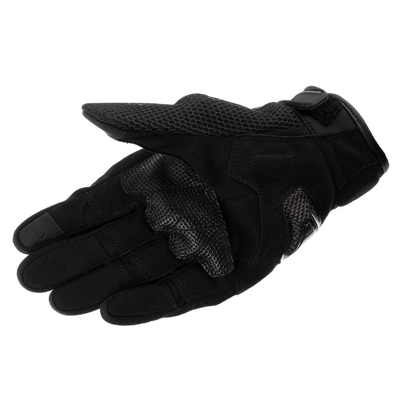 Komine GK-2153 Protective 3D Mesh Gloves for Motorcycles, Black, L