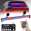 TeddyTT Red Blue Strobe Police Lights Bar Directional Traffic Advisor