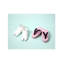 オビツボディ 1/6サイズ 草履・足袋セット 紫