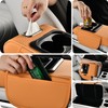 Car Armrest Pad with LED Starry Sky Light, Dual Type-C
