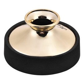 Alto Saxophone Mute, Plastic Mute Dampener Sax Silencer Noise Remove Accessory for Alto Saxophone(Gold)