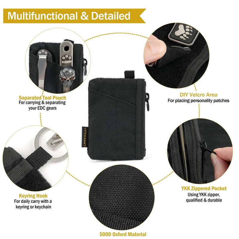 VIPERADE VE17 Mini EDC Pocket Pouch, Small EDC Organiser with