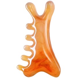 HCYPCV Multi-Functional Manual Massage Tool, Suitable for The Face, Eyes, Head and Neck. It is Used to Reduce Wrinkles, Shape The Jawline and Reduce Swelling. Skin Care Tool (Orange)