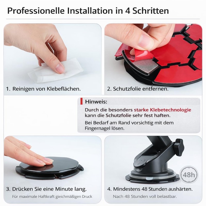 BoBoU Base adesiva segmentata Ø 78 mm (2 pezzi) per