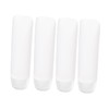Housoutil 4pcs Refillable Cosmetic Bottle Travel-Friendly Lotion Container Squeeze Tube