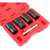 5 Pieces Twist Socket Set, Lug Nut Remover Extractor Tool,Metric