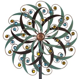 Stargarden Large Metal Wind Spinners for Outdoor, Metal Yard Art Wind Sculptures & Spinners for Yard and Garden Decorations (20x80 Inches)