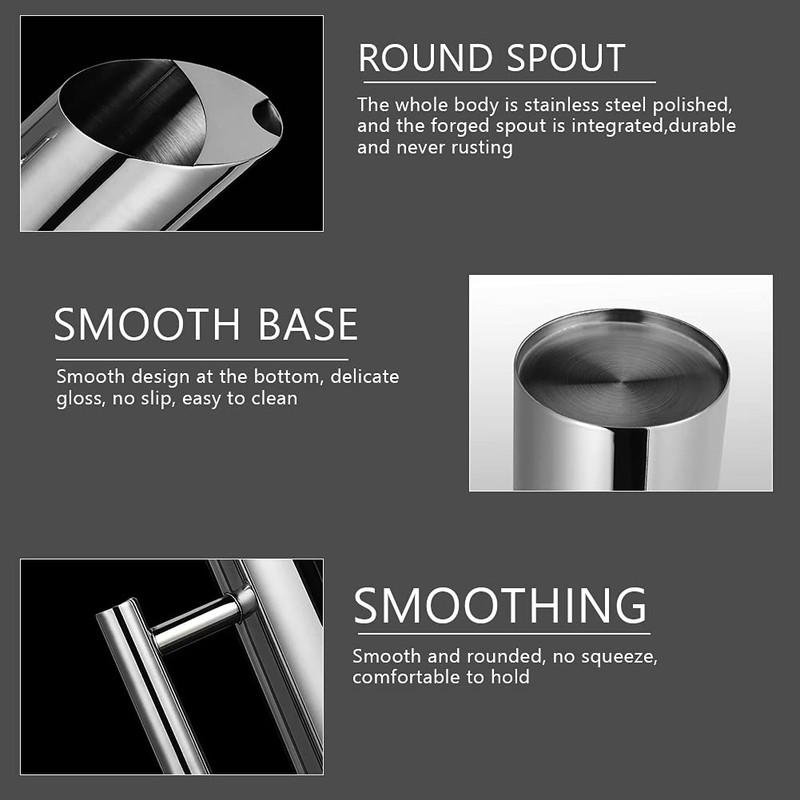 Stainless Steel Jug Jug with Ice Guard Cold Drink Pitcher