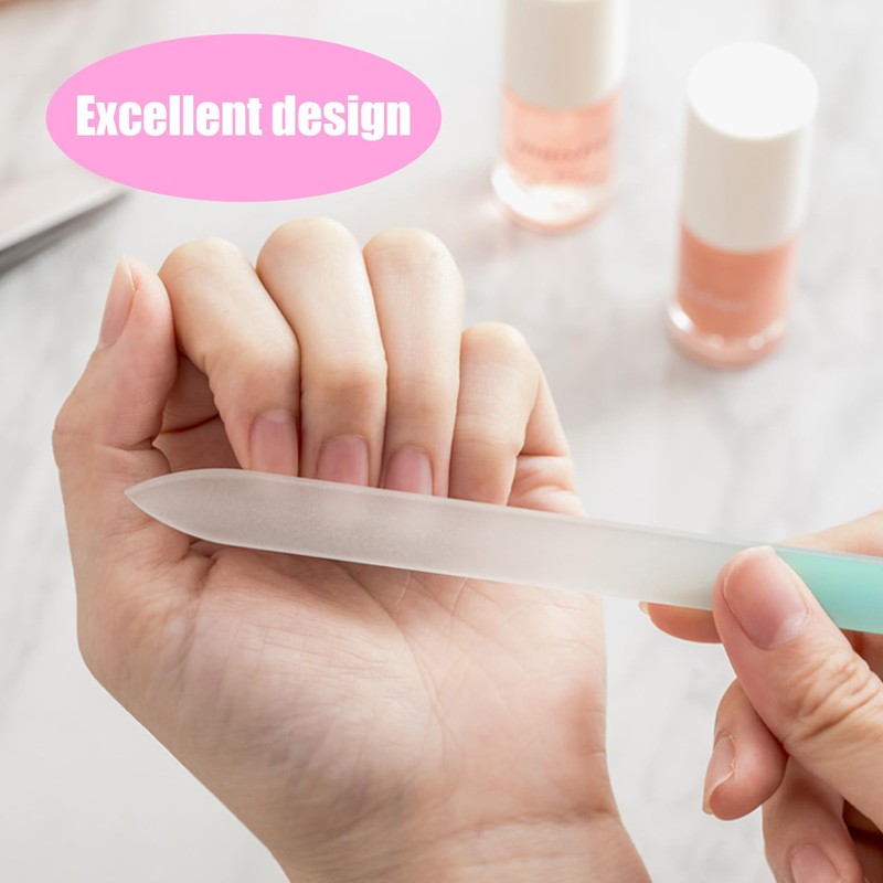 3 Pcs Nano Glass Nail File - Gentle Filing &
