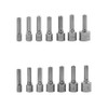 TSUCIA 14 Pcs Electric Screwdriver Drill Bit 3 Socket Adapters