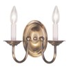 Livex Lighting 4152-01 Home Basics 2 Light Antique Brass Wall