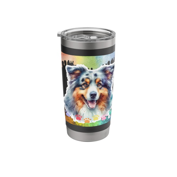 Australian Shepherd Tumbler Aussie Lover Aussie Dad Stainless Steel Insulated