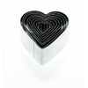 Eddingtons 8-Piece Deep Heart Cookie Cutter Set, Silver