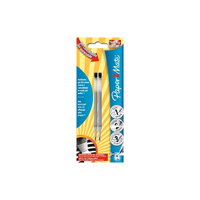 Paper Mate 948781 - Pack of 2 Refills replay Black