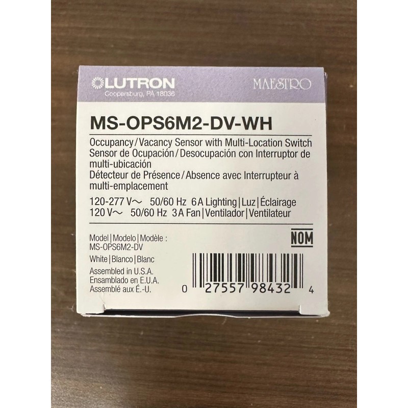 Lutron MS-OPS6M2-DV-W