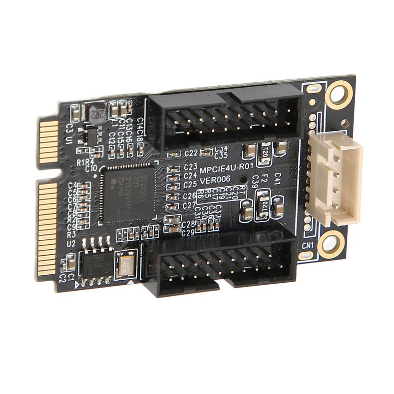 Mini PCIE to USB3.0 Front Expansion Card Dual 19PIN 5Gbps