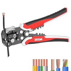 WGGE WG-014 Pelacables de aislamiento autoajustable Para pelar cables de AWG 10-24, herramienta automática de pelar cables 3 en 1/herramienta de alica