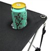 Folding Fabric Picnic Table Side Camping and Beach Beverage Stand