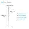 CoCud Solid Carbide Drill Bits, 1.2mm Diameter, YG6 (C2/K20) Tungsten