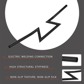 AnXin 7/8" 22MM Handlebar Z Handle Bars Universial for Sportster Cruiser XL 883 1200 Custom Chopper Softail Dyna Street Bob Black