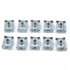 ULTECHNOVO 100pcs Motorcycle u Clip Nuts Manganese Steel Spire u