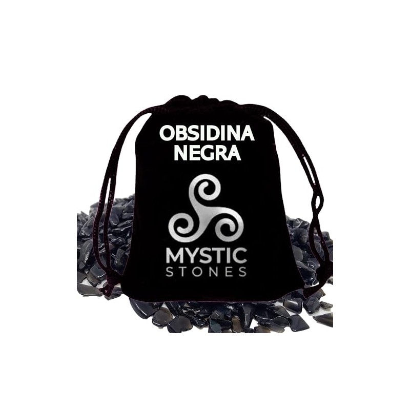 Essenciales Black Obsidian Natural Stone Mystic Stones - 160g -