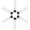 ALLECIN 20Pcs A3144 3144 Hall Effect Sensor OH3144 AH3144E 3Pins