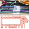 Crochet Ruler,Plastic Sheep Shape Sweater Knitting Thread Gauge Measuring Weaving