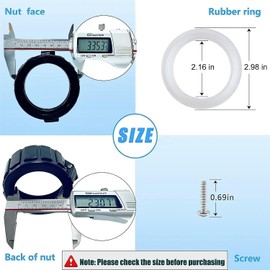 Fuoequl Hot Tub Split Nut, 2" Hot Tub Fittings MBT 0121109020 Split Nut