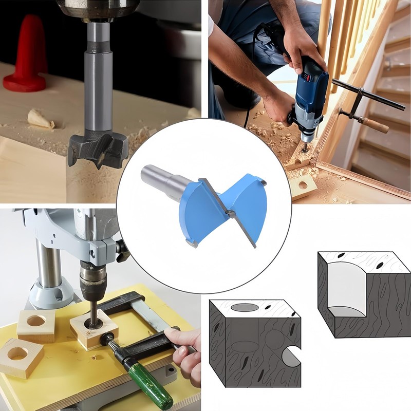 Boxonly Woodworking Hole Opener Drill Bit 70mm Forstner Drill Bits