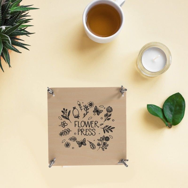 COHEALI Flower Press Kit, Wood Leaf Plant Press Kit Dried