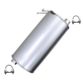 Exhaust Muffler Compatible for 2004-2011 Ford Ranger 2.3L | Stainless Steel | Northeastern Exhaust | Free Clamps Included | Automotive Replacement Part | Direct-Fit