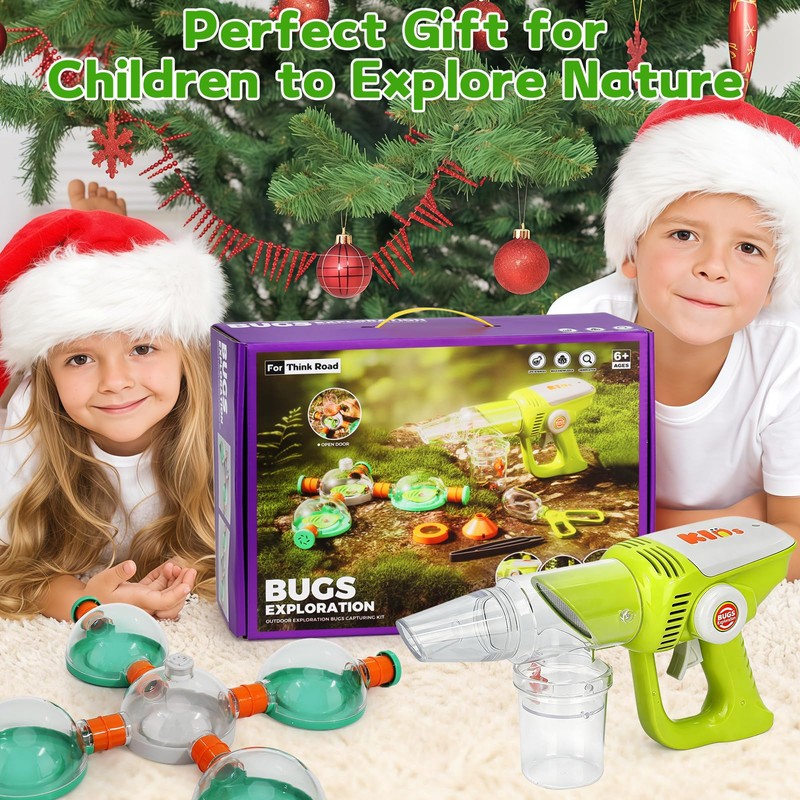 Bug Catcher for Kids 3-5, Bug Vacuum Toys Set，Summer Outdoor