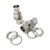 DRUT 2pcs. BNC to BNC Coupler Panel Mount Socket to