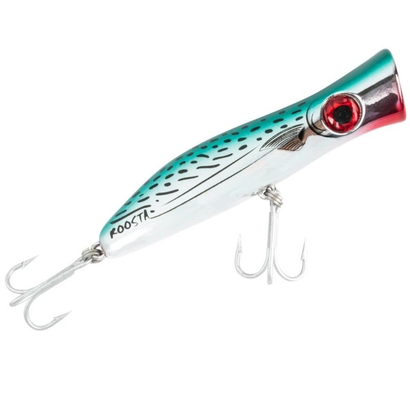 Halco Roosta Popper 105mm White Redhead