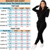 BOGURST Womens Jogging Suits Warm Up Velour Outfit Sets Zipper