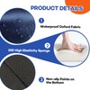 JZHLLA Foldable Fall Protection Mat for Elderly Blue Waterproof Non