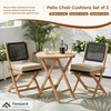 Favoyard Patio Chair Square Cushions Set of 2, Beige, 22