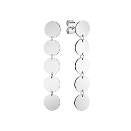 Liebeskind Berlin LJ-E-42 Stainless Steel Pendant Earrings, Stainless Steel, Silver