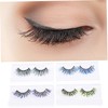 Beavorty 5sets False Glitter Eyelashes Makeup Fake Lashes for Cosplay