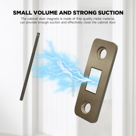 Tmyjfjingxi 8Pack Ultra Thin Cabinet Door Magnets Stainless Steel Magnetic Cabinet Door Catch Adhesive Magnets for Cabinet Doors Closet Door Magnetic Catch for Kitchen